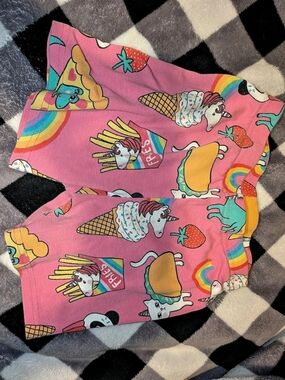 PJ Place Girls Printed Cotton Shorts Size 6 Like New
